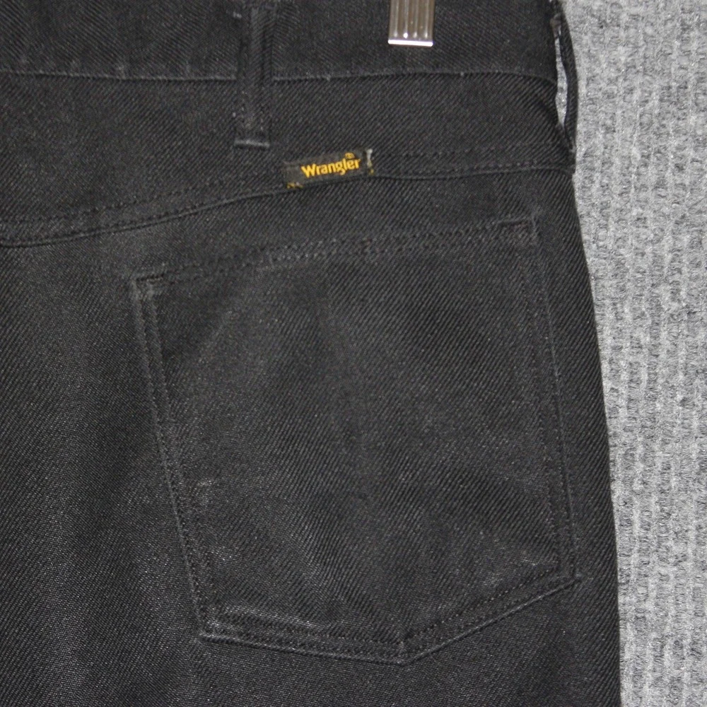 Vintage Wrangler Mens Regular Fit Black Jeans‎ Size 34x31 Stretch